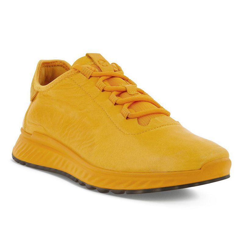Women Flats Ecco St.1 W - Sneakers Yellow - India OMICVX764